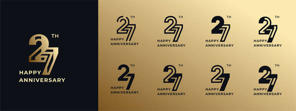 Логотип 27th, 21th-29th, 21-29 years happy anniversary, Creative design template for celebration, birthday, greeting and invitation. Стол Фил