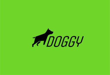 Logo köpeği silueti çalışıyor