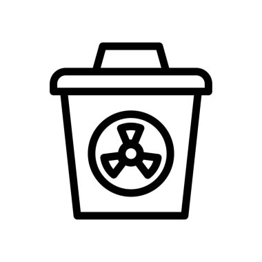Simge Hattı Nükleer Çöp Kutusu. Yenilenebilir enerji, ekoloji ve enerji alternatifi. Özet simgesi kavramı
