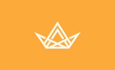 A harfli Crown Logosu. Şık, Kral, Kraliyet ve Lüks ve Mücevher Markası Premium konsepti.