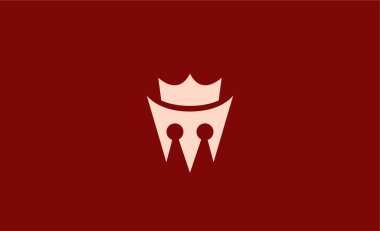 M harfli Crown Logosu. Zarif, Kral, Kraliyet ve lüks mücevher markası konsepti..