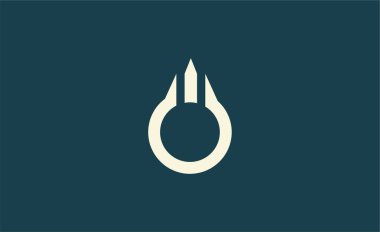 O harfli Crown Logosu. Şık, Kral, Kraliyet ve Lüks ve Mücevher Markası Premium konsepti.