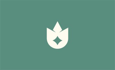 U harfli Crown Logosu. Şık, Kral, Kraliyet ve Lüks ve Mücevher Markası Premium konsepti.