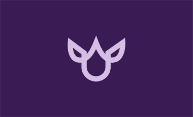 U harfli Crown Logosu. Şık, Kral, Kraliyet ve Lüks ve Mücevher Markası Premium konsepti.