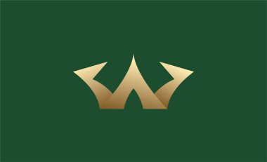 Kraliyet Logosu. Zarif, Kral, Kraliyet ve Mücevher Markası Konsepti..