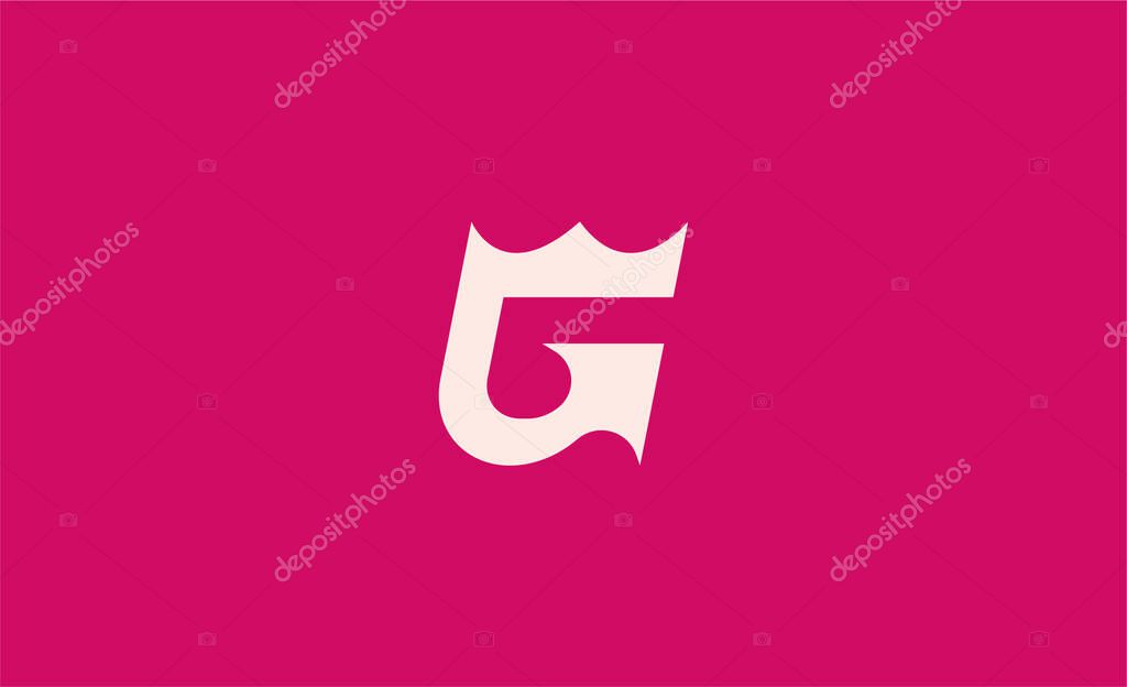 Crown Logo with Letter  G. Elegant, King, Royal and Premium concept for Luxury and jewellery Brand.