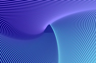 Eşmerkezli üçgen çizgi dalgalanması ve döndür desen teknolojisi soyut arkaplanı neon renkli. Kopyalama alanı olan teknoloji, bilim ve fütüristik arkaplan.