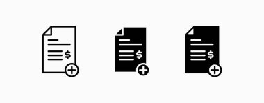 Simge sözleşmesi eklendi ya da daha fazla. Finans ve iş konsepti tasarımı. Ui düğme ağı ve uygulamalar.