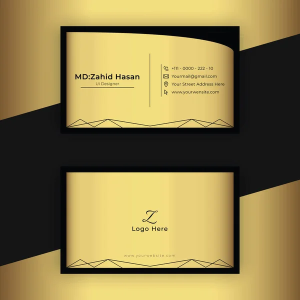 Дизайн Шаблонов Бизнес Карт Creative Business Card Designmake Simplicity Design — стоковый вектор