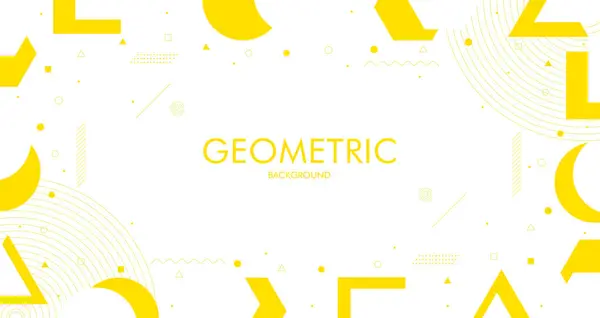 Sunum Arkaplan Tasarımı Için Grafik Elementli Yaratıcı Geometrik Arkaplan Tasarımı — Stok Vektör