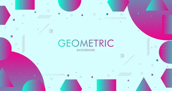 Kreatives Geometrisches Hintergrunddesign Mit Grafischen Elementen Zur Gestaltung Von Präsentationshintergründen — Stockvektor