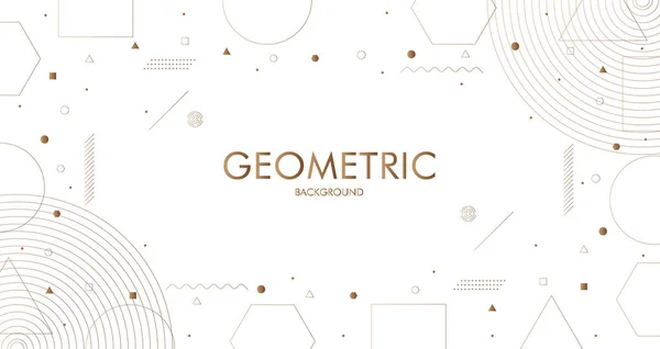 Fond Géométrique Créatif Conception Avec Des Éléments Graphiques Pour Conception — Image vectorielle