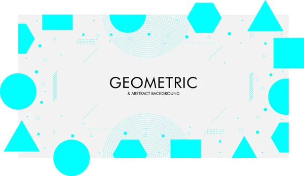 Fond Géométrique Créatif Conception Avec Des Éléments Graphiques Pour Conception — Image vectorielle