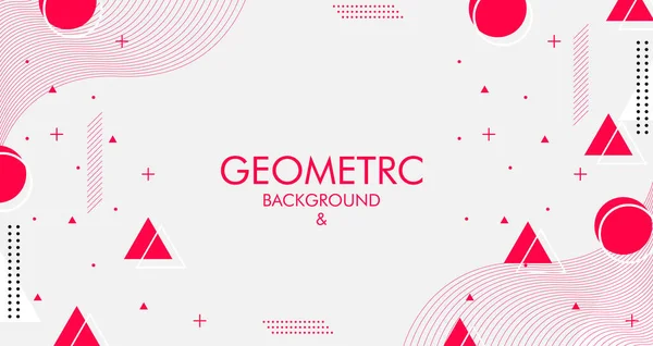 Kreativní Geometrické Pozadí Design Grafickými Prvky Pro Návrh Prezentačního Pozadí — Stockový vektor