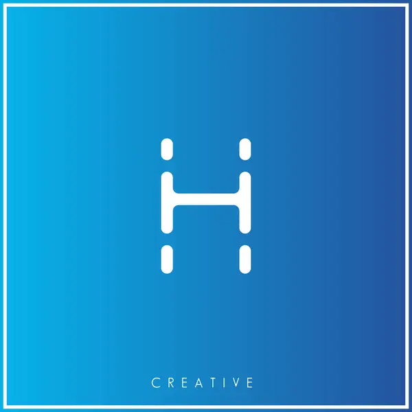 H Premium Vector ikinci logo tasarımı Creative Logo. Vector Illustration logosu. Logo harfleri. Yaratıcı logo, en az kadınsı başlık ve logo. Düğün otları, zarif yapraklar. modern tasarım. 