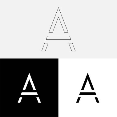 Bir Creative Latter Logo Tasarımı. Vector Illustration Logosu. Harflerin logosu. Yaratıcı Latter Logo Tasarımı. Premium Vektör Latter Logo Tasarımı. Premium Vektör. Yaratıcı Logo.