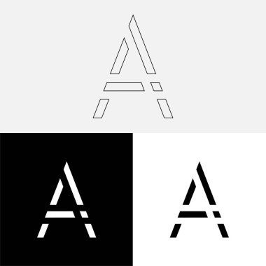 Bir Creative Latter Logo Tasarımı. Vector Illustration Logosu. Harflerin logosu. Yaratıcı Latter Logo Tasarımı. Premium Vektör Latter Logo Tasarımı. Premium Vektör. Yaratıcı Logo.