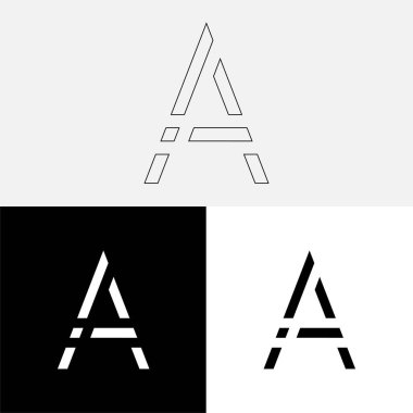 Bir Creative Latter Logo Tasarımı. Vector Illustration Logosu. Harflerin logosu. Yaratıcı Latter Logo Tasarımı. Premium Vektör Latter Logo Tasarımı. Premium Vektör. Yaratıcı Logo.