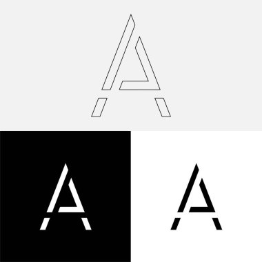 Bir Creative Latter Logo Tasarımı. Vector Illustration Logosu. Harflerin logosu. Yaratıcı Latter Logo Tasarımı. Premium Vektör Latter Logo Tasarımı. Premium Vektör. Yaratıcı Logo.