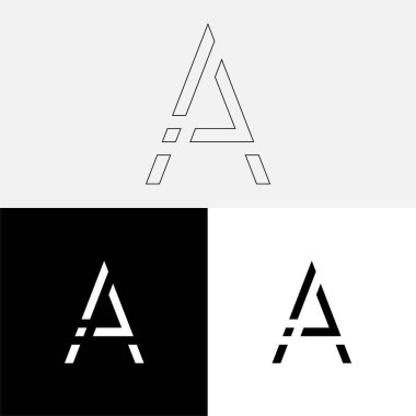 Bir Creative Latter Logo Tasarımı. Vector Illustration Logosu. Harflerin logosu. Yaratıcı Latter Logo Tasarımı. Premium Vektör Latter Logo Tasarımı. Premium Vektör. Yaratıcı Logo.