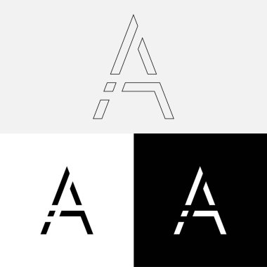 Bir Creative Latter Logo Tasarımı. Vector Illustration Logosu. Harflerin logosu. Yaratıcı Latter Logo Tasarımı. Premium Vektör Latter Logo Tasarımı. Premium Vektör. Yaratıcı Logo.