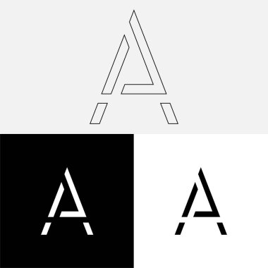 Bir Creative Latter Logo Tasarımı. Vector Illustration Logosu. Harflerin logosu. Yaratıcı Latter Logo Tasarımı. Premium Vektör Latter Logo Tasarımı. Premium Vektör. Yaratıcı Logo.