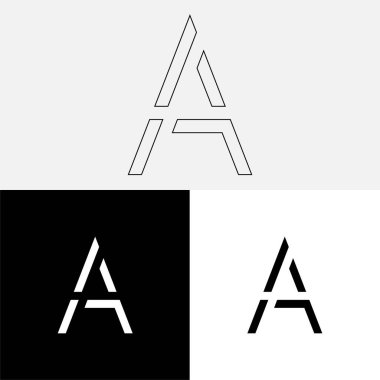 Bir Creative Latter Logo Tasarımı. Vector Illustration Logosu. Harflerin logosu. Yaratıcı Latter Logo Tasarımı. Premium Vektör Latter Logo Tasarımı. Premium Vektör. Yaratıcı Logo.