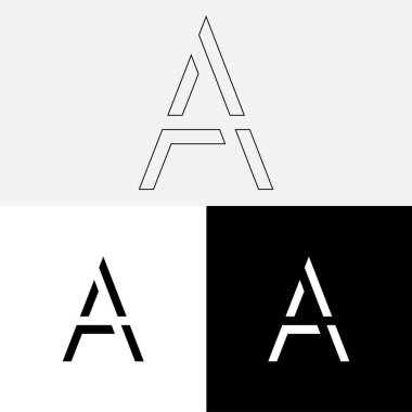 Bir Creative Latter Logo Tasarımı. Vector Illustration Logosu. Harflerin logosu. Yaratıcı Latter Logo Tasarımı. Premium Vektör Latter Logo Tasarımı. Premium Vektör. Yaratıcı Logo.