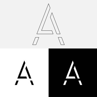 Bir Creative Latter Logo Tasarımı. Vector Illustration Logosu. Harflerin logosu. Yaratıcı Latter Logo Tasarımı. Premium Vektör Latter Logo Tasarımı. Premium Vektör. Yaratıcı Logo.