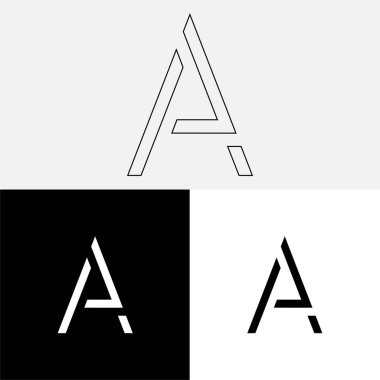 Bir Creative Latter Logo Tasarımı. Vector Illustration Logosu. Harflerin logosu. Yaratıcı Latter Logo Tasarımı. Premium Vektör Latter Logo Tasarımı. Premium Vektör. Yaratıcı Logo.