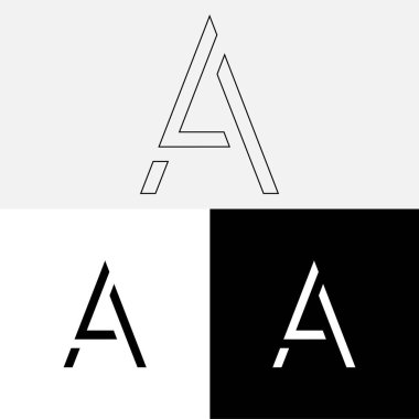 Bir Creative Latter Logo Tasarımı. Vector Illustration Logosu. Harflerin logosu. Yaratıcı Latter Logo Tasarımı. Premium Vektör Latter Logo Tasarımı. Premium Vektör. Yaratıcı Logo.