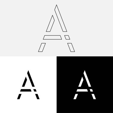 Bir Creative Latter Logo Tasarımı. Vector Illustration Logosu. Harflerin logosu. Yaratıcı Latter Logo Tasarımı. Premium Vektör Latter Logo Tasarımı. Premium Vektör. Yaratıcı Logo.