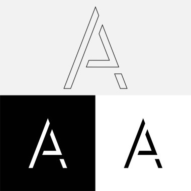 Bir Creative Latter Logo Tasarımı. Vector Illustration Logosu. Harflerin logosu. Yaratıcı Latter Logo Tasarımı. Premium Vektör Latter Logo Tasarımı. Premium Vektör. Yaratıcı Logo.