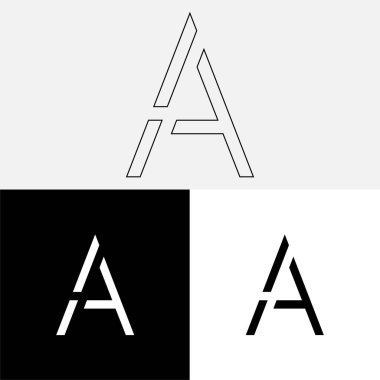 Bir Creative Latter Logo Tasarımı. Vector Illustration Logosu. Harflerin logosu. Yaratıcı Latter Logo Tasarımı. Premium Vektör Latter Logo Tasarımı. Premium Vektör. Yaratıcı Logo.