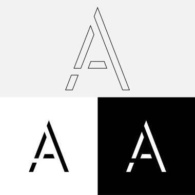 Bir Creative Latter Logo Tasarımı. Vector Illustration Logosu. Harflerin logosu. Yaratıcı Latter Logo Tasarımı. Premium Vektör Latter Logo Tasarımı. Premium Vektör. Yaratıcı Logo.