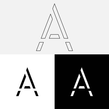 Bir Creative Latter Logo Tasarımı. Vector Illustration Logosu. Harflerin logosu. Yaratıcı Latter Logo Tasarımı. Premium Vektör Latter Logo Tasarımı. Premium Vektör. Yaratıcı Logo.