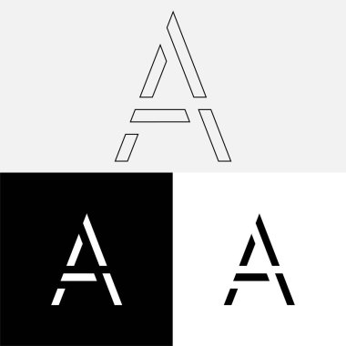 Bir Creative Latter Logo Tasarımı. Vector Illustration Logosu. Harflerin logosu. Yaratıcı Latter Logo Tasarımı. Premium Vektör Latter Logo Tasarımı. Premium Vektör. Yaratıcı Logo.