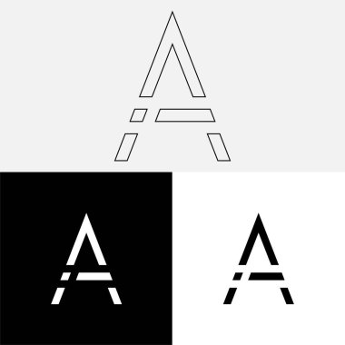 Bir Creative Latter Logo Tasarımı. Vector Illustration Logosu. Harflerin logosu. Yaratıcı Latter Logo Tasarımı. Premium Vektör Latter Logo Tasarımı. Premium Vektör. Yaratıcı Logo.