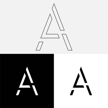 Bir Creative Latter Logo Tasarımı. Vector Illustration Logosu. Harflerin logosu. Yaratıcı Latter Logo Tasarımı. Premium Vektör Latter Logo Tasarımı. Premium Vektör. Yaratıcı Logo.