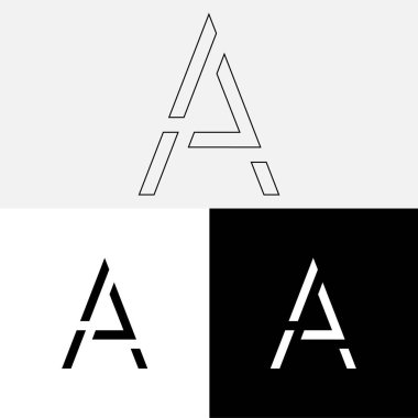 Bir Creative Latter Logo Tasarımı. Vector Illustration Logosu. Harflerin logosu. Yaratıcı Latter Logo Tasarımı. Premium Vektör Latter Logo Tasarımı. Premium Vektör. Yaratıcı Logo.