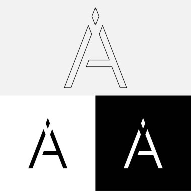 Bir Creative Latter Logo Tasarımı. Vector Illustration Logosu. Harflerin logosu. Yaratıcı Latter Logo Tasarımı. Premium Vektör Latter Logo Tasarımı. Premium Vektör. Yaratıcı Logo.