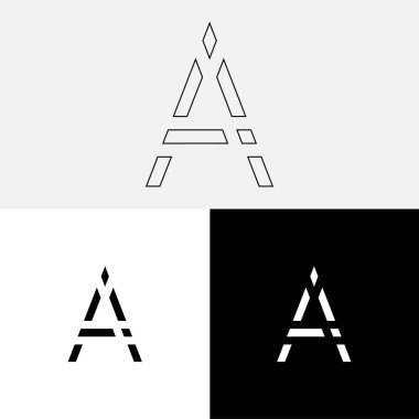 Bir Creative Latter Logo Tasarımı. Vector Illustration Logosu. Harflerin logosu. Yaratıcı Latter Logo Tasarımı. Premium Vektör Latter Logo Tasarımı. Premium Vektör. Yaratıcı Logo.