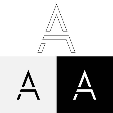 Bir Creative Latter Logo Tasarımı. Vector Illustration Logosu. Harflerin logosu. Yaratıcı Latter Logo Tasarımı. Premium Vektör Latter Logo Tasarımı. Premium Vektör. Yaratıcı Logo.