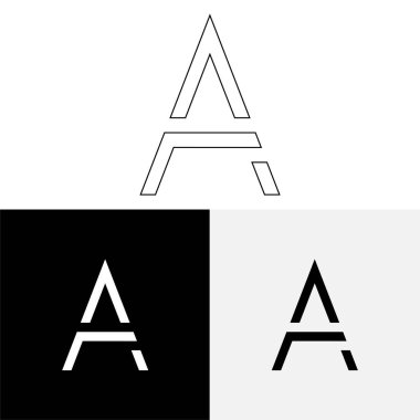 Bir Creative Latter Logo Tasarımı. Vector Illustration Logosu. Harflerin logosu. Yaratıcı Latter Logo Tasarımı. Premium Vektör Latter Logo Tasarımı. Premium Vektör. Yaratıcı Logo.