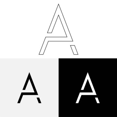 Bir Creative Latter Logo Tasarımı. Vector Illustration Logosu. Harflerin logosu. Yaratıcı Latter Logo Tasarımı. Premium Vektör Latter Logo Tasarımı. Premium Vektör. Yaratıcı Logo.