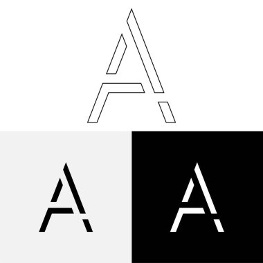 Bir Creative Latter Logo Tasarımı. Vector Illustration Logosu. Harflerin logosu. Yaratıcı Latter Logo Tasarımı. Premium Vektör Latter Logo Tasarımı. Premium Vektör. Yaratıcı Logo.