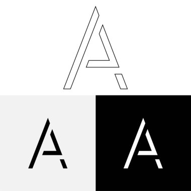 Bir Creative Latter Logo Tasarımı. Vector Illustration Logosu. Harflerin logosu. Yaratıcı Latter Logo Tasarımı. Premium Vektör Latter Logo Tasarımı. Premium Vektör. Yaratıcı Logo.