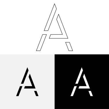 Bir Creative Latter Logo Tasarımı. Vector Illustration Logosu. Harflerin logosu. Yaratıcı Latter Logo Tasarımı. Premium Vektör Latter Logo Tasarımı. Premium Vektör. Yaratıcı Logo.