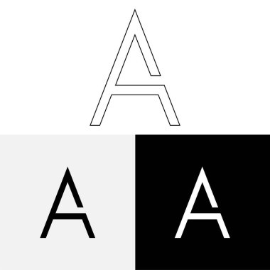 Bir Creative Latter Logo Tasarımı. Vector Illustration Logosu. Harflerin logosu. Yaratıcı Latter Logo Tasarımı. Premium Vektör Latter Logo Tasarımı. Premium Vektör. Yaratıcı Logo.