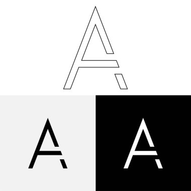 Bir Creative Latter Logo Tasarımı. Vector Illustration Logosu. Harflerin logosu. Premium Vektör. Yaratıcı Logo. Yaratıcı Latter Logo Tasarımı. Premium Vektör Son Logo Tasarımı